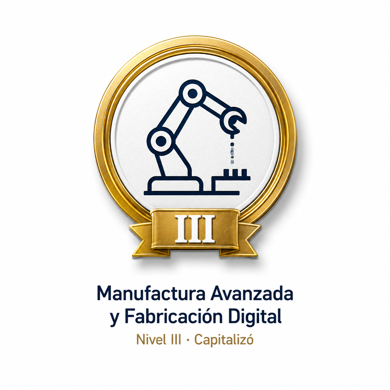 Insignia de Manufactura Avanzada y Fabricación Digital
